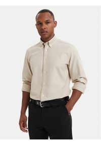 BOSS Koszula H-Liam 50566988 Beżowy Regular Fit. Kolor: beżowy. Materiał: bawełna #1