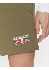 Napapijri Szorty kąpielowe V-Sahtu NP0A4HON Zielony Regular Fit. Kolor: zielony. Materiał: syntetyk