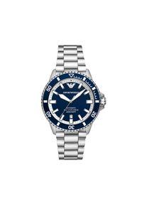Zegarek Emporio Armani. Kolor: srebrny