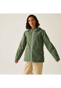 Regatta - Kurtka turystyczna przeciwdeszczowa damska Bayletta wodoodporna. Kolor: zielony. Sport: turystyka piesza #1