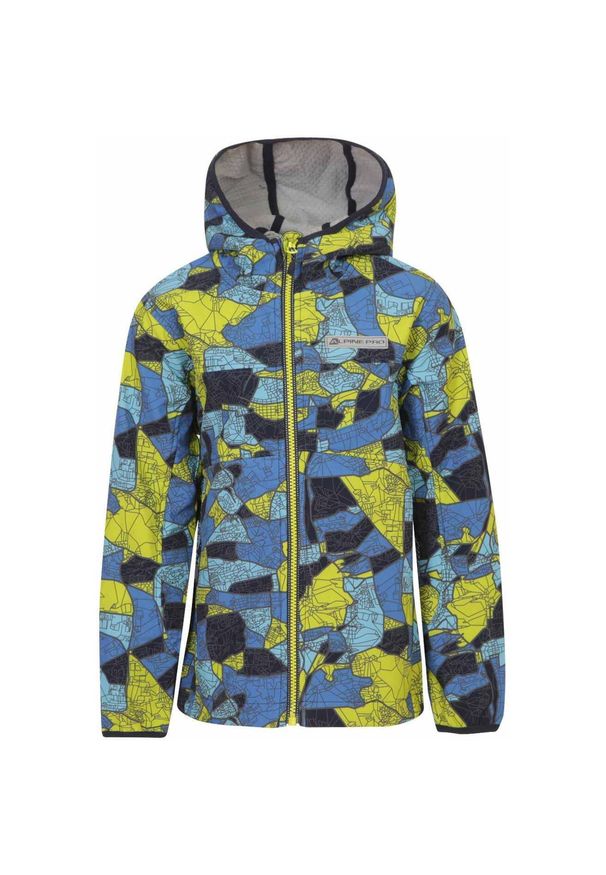 ALPINE PRO - Kurtka Softshell Dzieci Alpine Pro Nootko 14 - Ochrona przed Wiatrem. Kolor: fioletowy. Materiał: softshell. Styl: sportowy