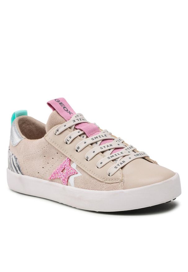 Sneakersy Geox. Kolor: beżowy