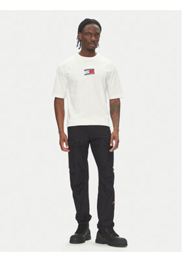 TOMMY HILFIGER - Tommy Hilfiger T-Shirt F1 Movie MW0MW41391 Biały Regular Fit. Kolor: biały. Materiał: bawełna