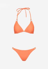 Renee - Pomarańczowe Bikini 2-Częściowe Majtki Figi i Biustonosz Wiązany na Plecach Calix. Kolor: pomarańczowy #4