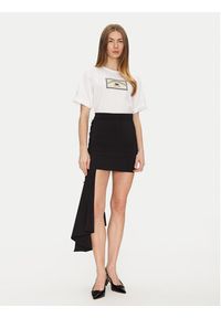 Elisabetta Franchi T-Shirt MA-035-51E2-V170 Biały Regular Fit. Kolor: biały. Materiał: bawełna