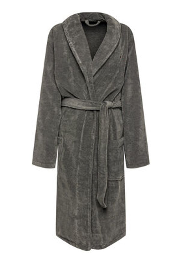 TOMMY HILFIGER - Tommy Hilfiger Szlafrok 2S87905539 Szary. Kolor: szary. Materiał: bawełna