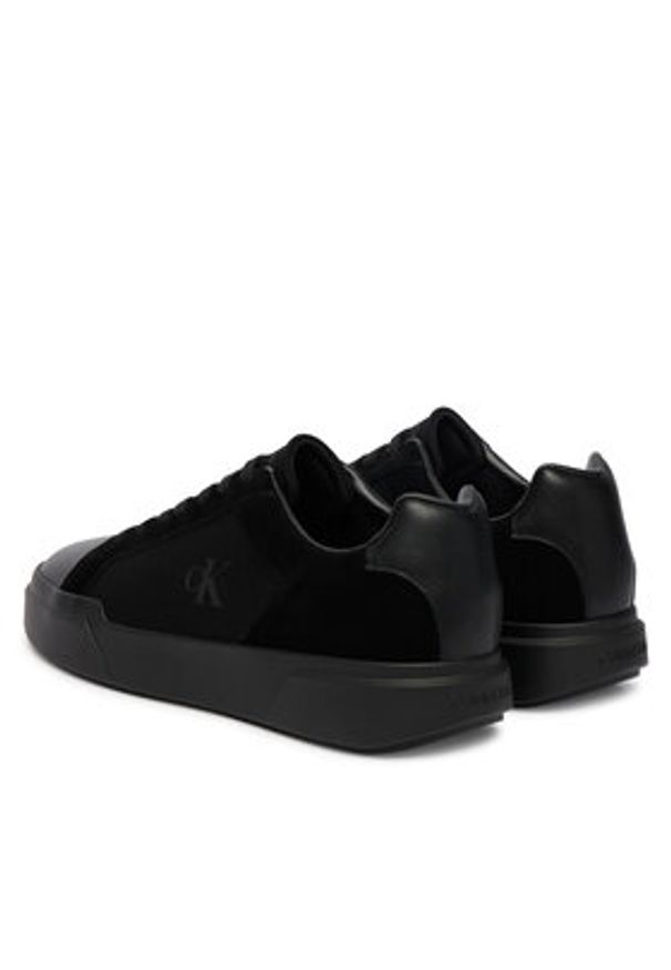 Calvin Klein Sneakersy Chunky Cupsole Laceup Cv Mix HM0HM02238 Czarny. Kolor: czarny. Materiał: skóra
