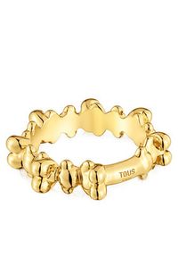 Tous - TOUS Pierścionek Bold Bear 1004342512 Złoty. Materiał: srebrne. Kolor: złoty #6