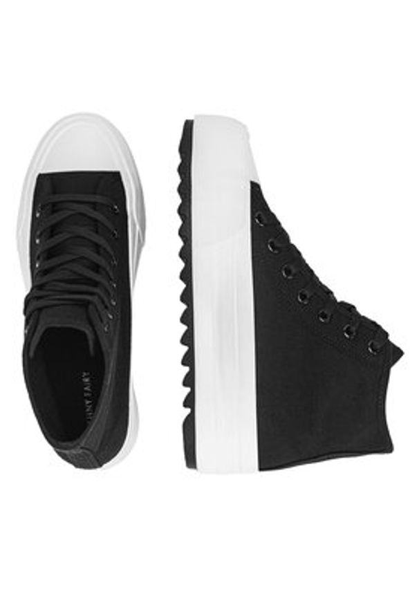 Jenny Fairy Trampki WFA2939-1 Czarny. Kolor: czarny. Materiał: materiał