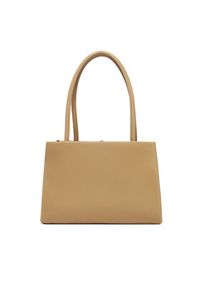 Tommy Jeans Torebka Tjw American Cool Med Tote AW0AW17297 Beżowy. Kolor: beżowy. Materiał: skórzane