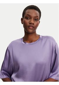 ViCOLO Bluzka TD0013 Fioletowy Relaxed Fit. Kolor: fioletowy. Materiał: wiskoza #4