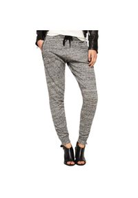 Spodnie turystyczne damskie Superdry Luxe Fashion dresowe. Kolor: szary. Materiał: bawełna, wiskoza, poliester