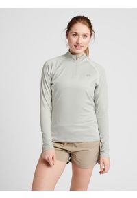 NewLine - Damska bluza z zamkiem błyskawicznym 1/2 Newline. Kolor: wielokolorowy, niebieski, szary