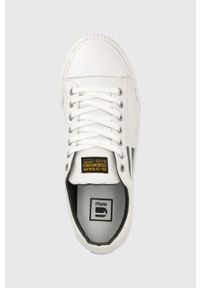 G-Star RAW - G-Star Raw tenisówki meefic pop męskie kolor biały. Nosek buta: okrągły. Zapięcie: sznurówki. Kolor: biały. Materiał: guma