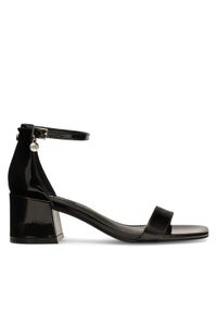 Nine West Sandały ERMINA FF-2308 Czarny. Kolor: czarny. Materiał: skóra #1