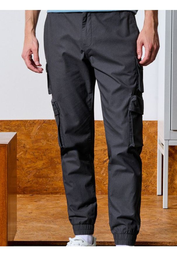 Sinsay - Spodnie cargo - szary. Kolor: szary