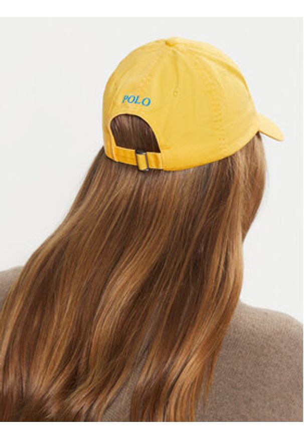 Polo Ralph Lauren Czapka z daszkiem 211912843005 Żółty. Kolor: żółty. Materiał: bawełna