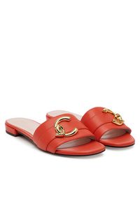 Coccinelle Klapki E4 SB3 17 01 01 Czerwony. Kolor: czerwony. Materiał: skóra