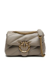 Pinko Torebka Love Mini Puff Cl AI 23-24 PLTT 100039 A0F2 Beżowy. Kolor: beżowy. Materiał: skórzane