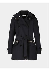 Morgan Trencz 241-GLADIA Czarny Regular Fit. Kolor: czarny. Materiał: syntetyk, bawełna #4