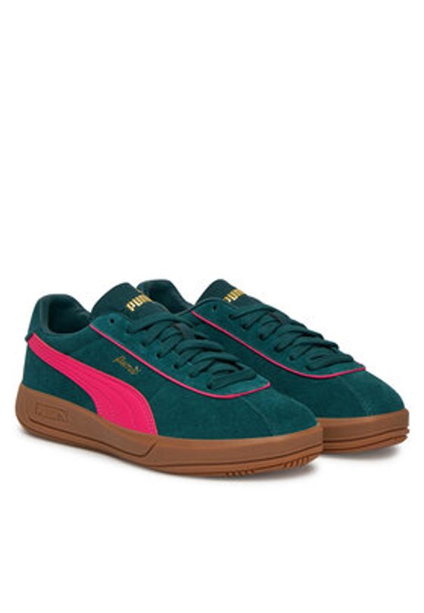 Puma Sneakersy Club Klassika SD 400718 05 Zielony. Kolor: zielony. Materiał: skóra, zamsz