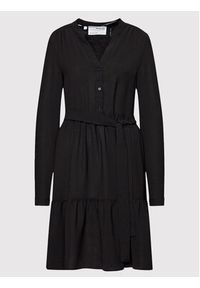 Selected Femme Sukienka koszulowa Mivia 16079687 Czarny Regular Fit. Kolor: czarny. Materiał: syntetyk. Typ sukienki: koszulowe #5