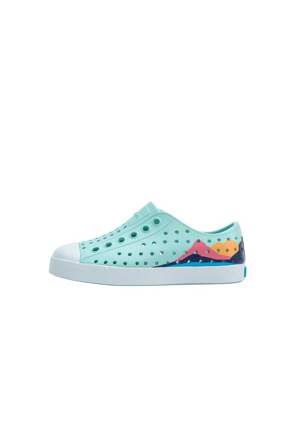 Native Shoes - Buty miejskie dziecięce NATIVE JEFFERSON BLOCK YOUTH. Okazja: na co dzień. Kolor: niebieski
