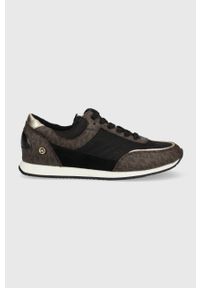 MICHAEL Michael Kors sneakersy Callan kolor brązowy. Nosek buta: okrągły. Zapięcie: sznurówki. Kolor: brązowy. Materiał: guma