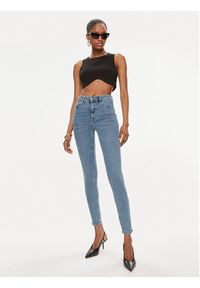 Gina Tricot Jeansy 21566 Niebieski Skinny Fit. Kolor: niebieski