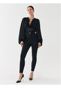 Elisabetta Franchi Spodnie materiałowe PA-020-36E2-V390 Czarny Slim Fit. Kolor: czarny. Materiał: syntetyk #5