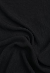 Born2be - Czarny Minimalistyczny T-shirt z Teksturowanej Tkaniny z Bawełną Shinost. Okazja: na co dzień, do pracy. Kolekcja: plus size. Kolor: czarny. Materiał: bawełna, tkanina. Styl: casual #7