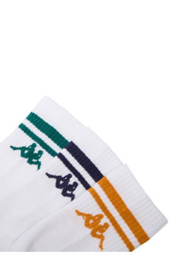 Kappa Skarpety długie CEO_KR_KAPPA_DZ005_W_AW25 Biały. Kolor: biały. Materiał: bawełna