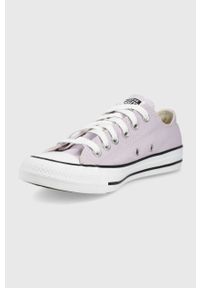 Converse tenisówki CHUCK TAYLOR damskie kolor fioletowy. Nosek buta: okrągły. Zapięcie: sznurówki. Kolor: fioletowy. Materiał: guma