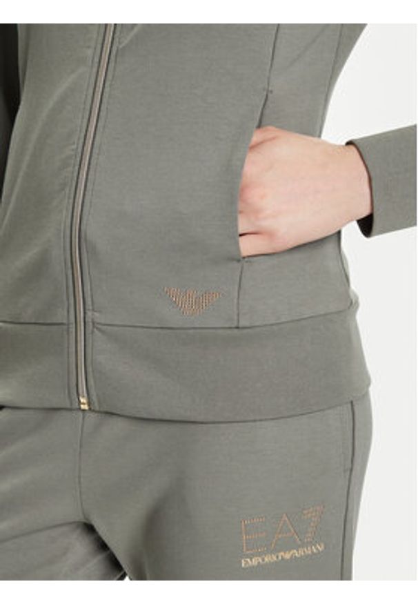 EA7 Emporio Armani Bluza 8NTM43 TJ9RZ U8142 Zielony Regular Fit. Kolor: zielony. Materiał: syntetyk