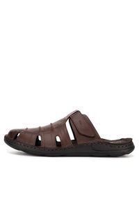 Go Soft Klapki ROMA-03 MI18 Brązowy. Kolor: brązowy. Materiał: skóra #4
