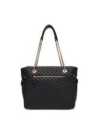 Guess Torebka Everlee HWQG86 79220 Czarny. Kolor: czarny. Materiał: skórzane