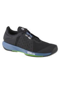 Buty do tenisa męskie Wilson Kaos Swift. Zapięcie: sznurówki. Kolor: czarny. Materiał: guma, materiał, tkanina, syntetyk. Szerokość cholewki: normalna. Sport: tenis