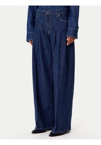 Guess Jeans Jeansy W5BA2U D002A Granatowy Wide Leg. Kolor: niebieski