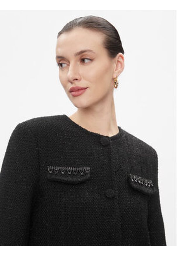 ViCOLO Marynarka TR0872 Czarny Regular Fit. Kolor: czarny. Materiał: syntetyk