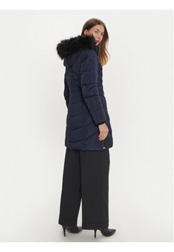 Morgan Kurtka puchowa 242-GCLEO Granatowy Regular Fit. Kolor: niebieski. Materiał: syntetyk. Sezon: zima