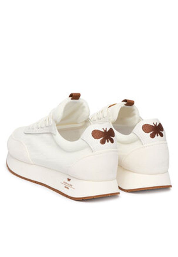 Weekend Max Mara Sneakersy 2615761054650 Biały. Kolor: biały. Materiał: skóra