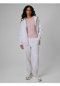 4f - 4F T-shirt slim prążkowany damski - różowy XS. Okazja: na co dzień. Kolor: różowy. Materiał: prążkowany. Styl: casual, klasyczny #2