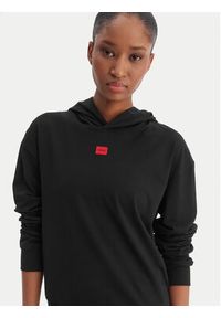 Hugo - HUGO Bluza Signature 50556816 Czarny Regular Fit. Kolor: czarny. Materiał: bawełna #3