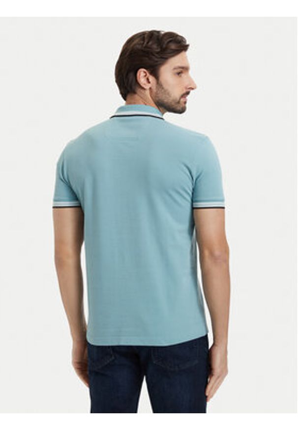 BOSS Polo Paddy 50469055 Turkusowy Regular Fit. Typ kołnierza: polo. Kolor: turkusowy. Materiał: bawełna