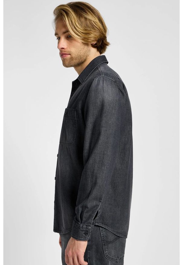 Lee - MESKA KOSZULA LEE WORKER SHIRT 2.0 GRANITE WASH 112355651