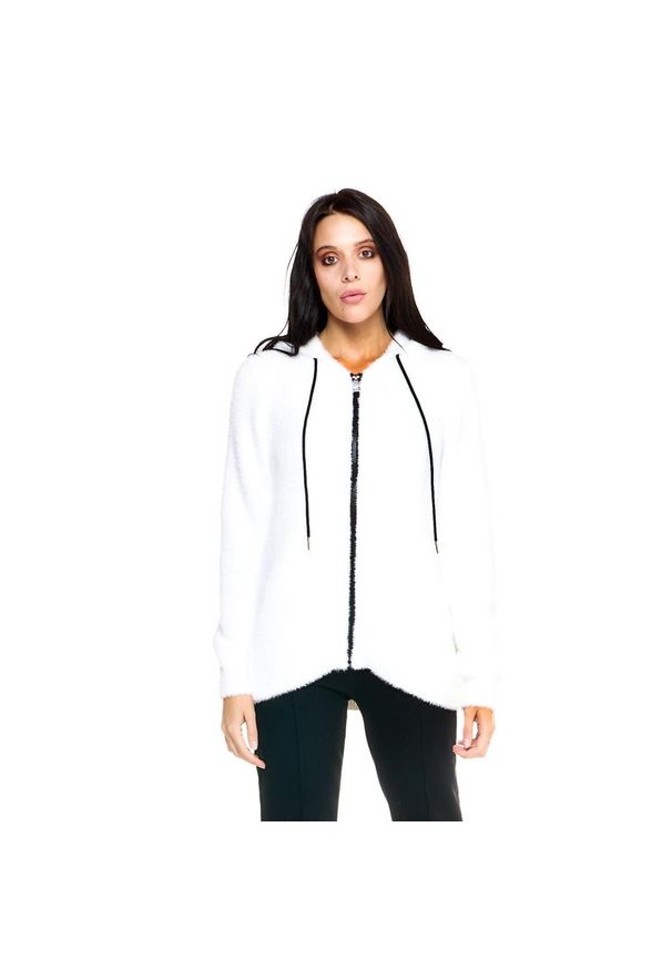 LEONE 1947 APPAREL - Damska bluza z kapturem Leone Leisure. Typ kołnierza: kaptur. Kolor: biały. Materiał: tkanina. Sport: fitness