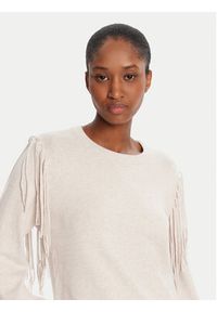 Marella Sweter Falco 2525366281000 Beżowy Regular Fit. Kolor: beżowy. Materiał: wiskoza #4