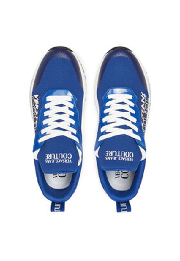 Versace Jeans Couture Sneakersy 78YA3SA9 Niebieski. Kolor: niebieski. Materiał: materiał