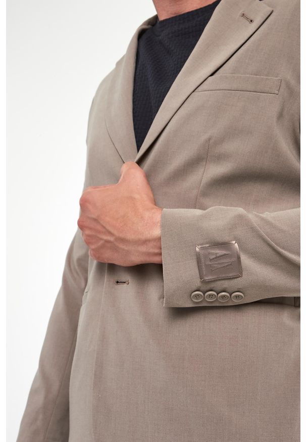 Armani Exchange - Marynarka męska z wełną ARMANI EXCHANGE. Materiał: wełna