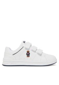 Polo Ralph Lauren Sneakersy Heritage Court IV Ezz Bear RL02939101 Biały. Kolor: biały. Materiał: skóra